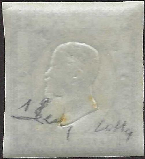 CG304 - 1861 - 1/2 grano bistro bruno nuovo con gomma originale (18)