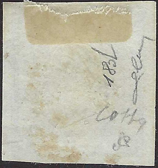 CG309 - 1861 - 1/2 grano bruno usato (18d)
