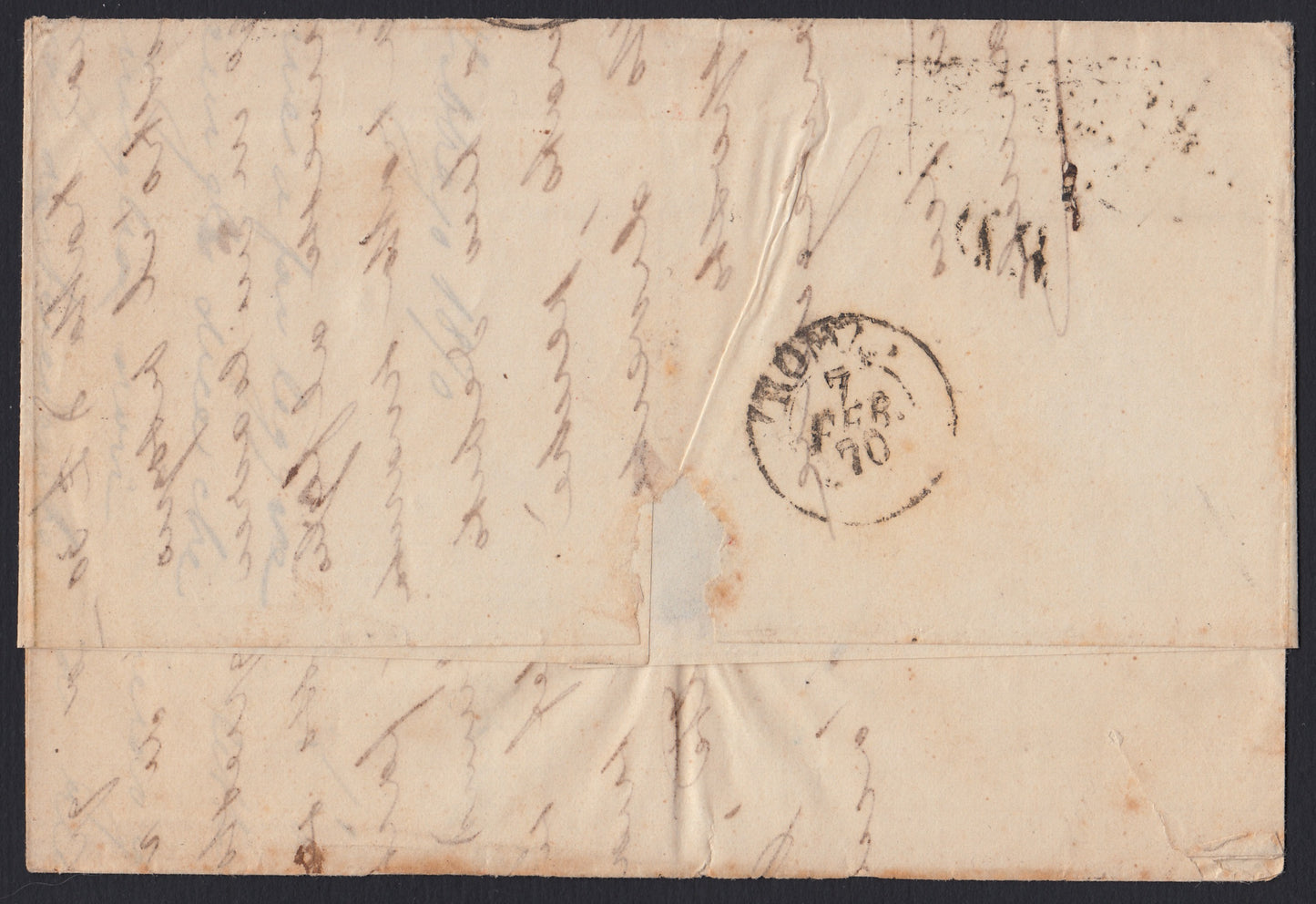 CG46 - 1879 - Issue De La Rue Turin edition c. 30 dark brown on letter from Camogli to Costantiopoli 11/8/78 (T19)