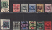 CING_1 - 1915 - Colonie Inglesi, GOLD COAST soprastampata TOGO anglo-french occupation, serie di 12 esemplari compreso l'esemplare da 20$ usata, con l'alto valore nuovo con gomma.