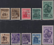 CLN105 - 1945 - CLN Imperia, francobolli di Regno soprastampati "CLN Imperia" nuovi con gomma originale (1/6 + 8/9 + 13/14)