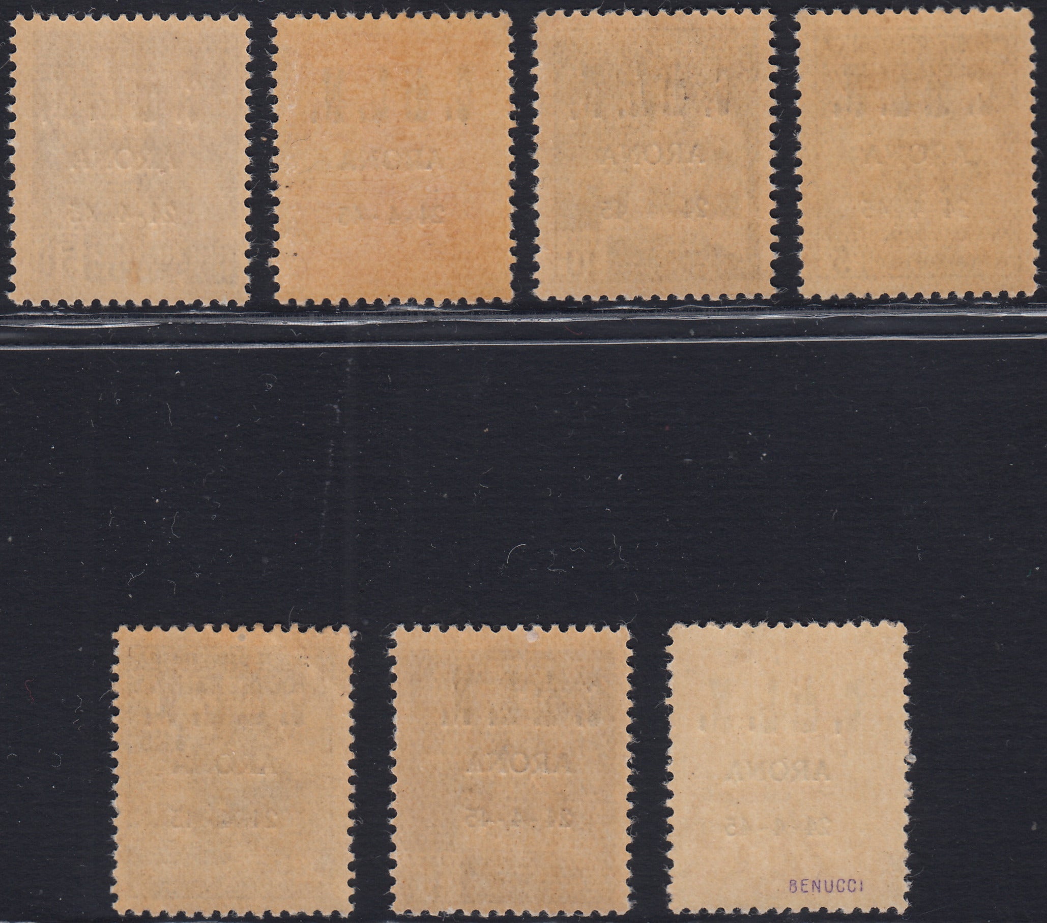 CLN109 - 1945 - CLN Arona - Francobolli della serie "monumenti distrutti" con sprastampa "CLN ARONA" (1/3 + 5/9)