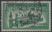CLN28 - 1944 - RSI stamps overprinted "CLN ARIANO POLESINE" series of three stamps with overprints of different colors, new with intact gum (Unif. 38/40).