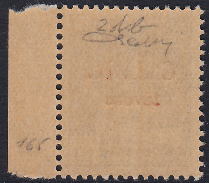 CLN86 - 1945 Monuments Destroyed c. 10 brown with CLN Savona overprint in red, "small dot after C" variety, new intact (2db)