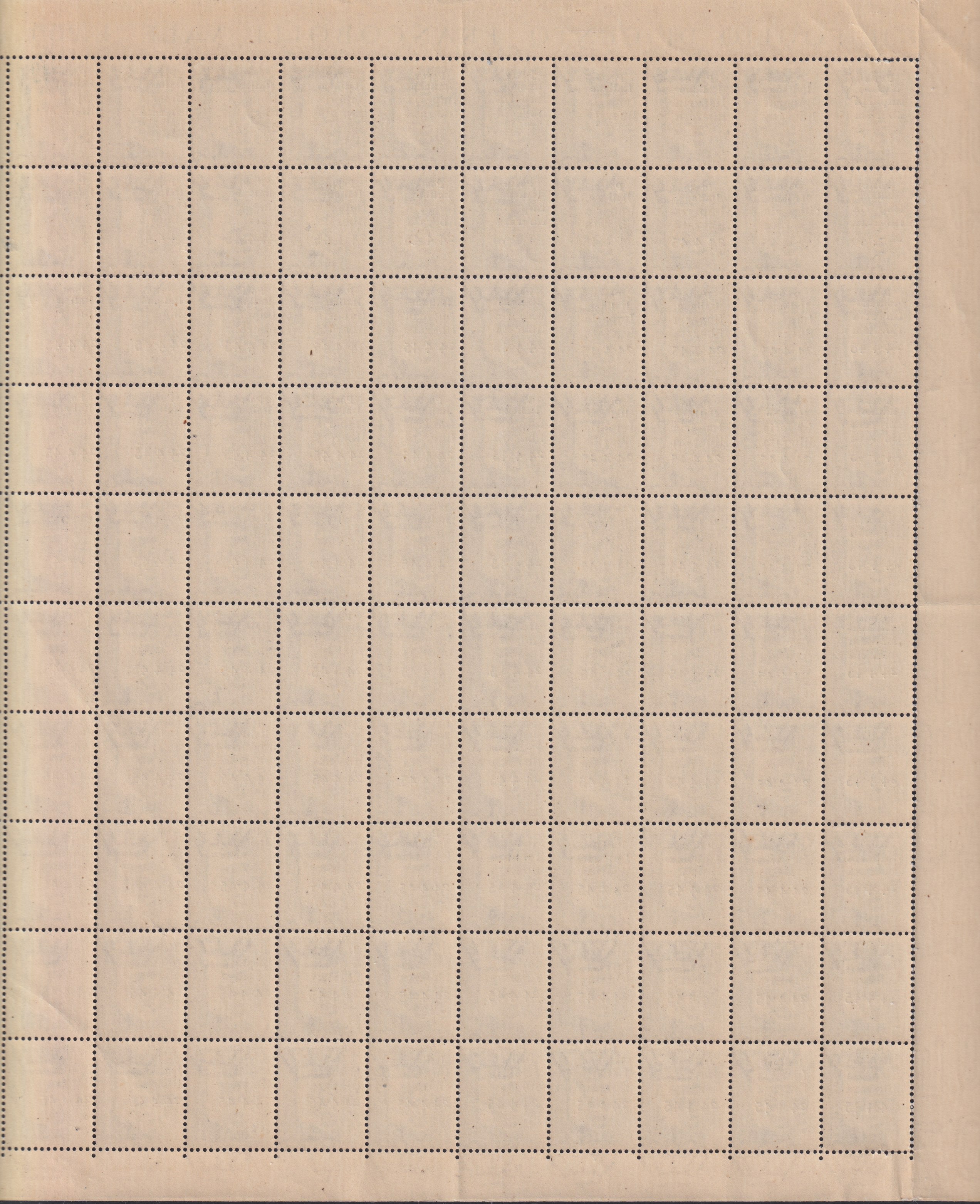 CLN96 - CLN Imperia, Imperiale L. 2,55 verde grigio foglio completo di 100 esemplari, compreso di tutte le varietà eventuali, nuovo con gomma integra (10)