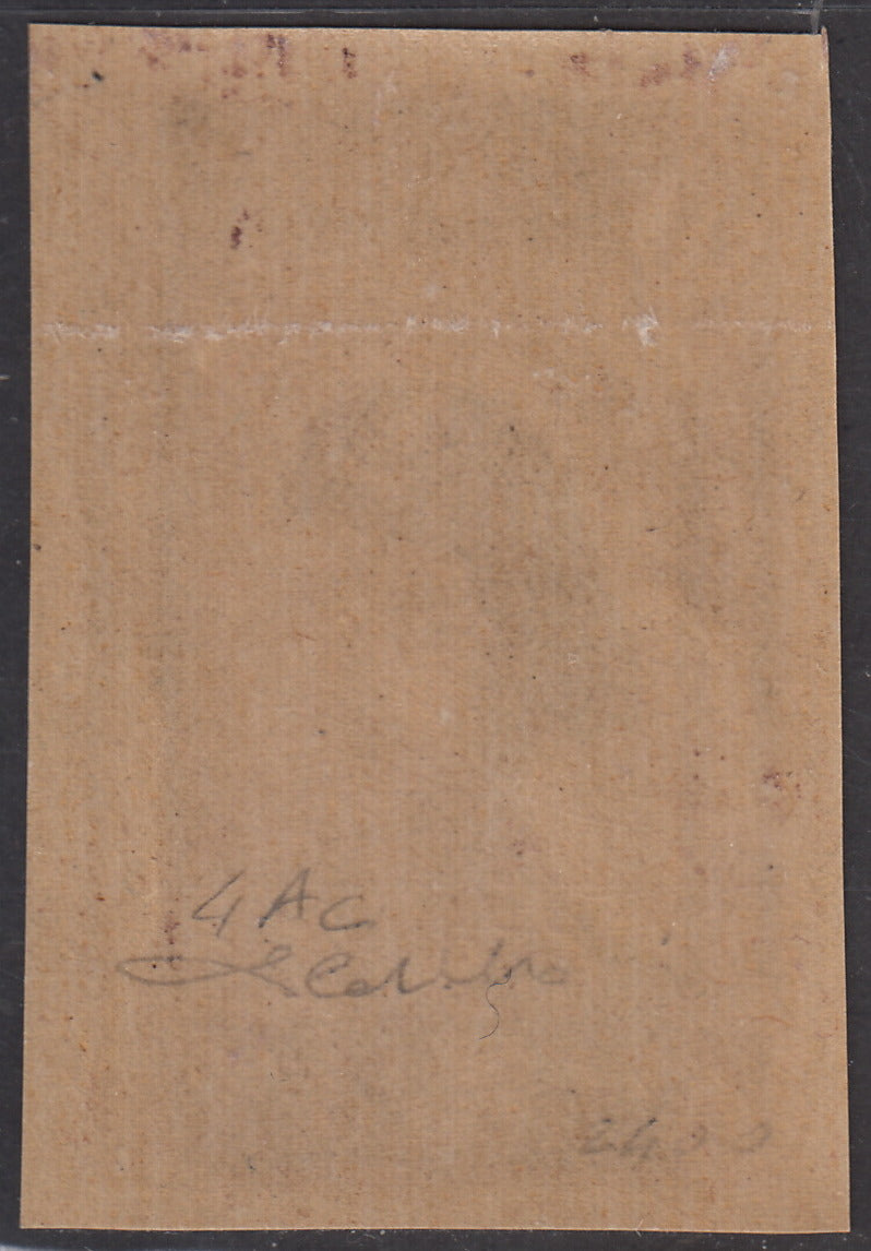 CP167 - 1946 - Corpo Polacco, vittorie polacche in Italia 2z bruno rosso su carta giallastra, spessa e di qualità scadente varietà DOPPIA STAMPA nuovo gomma originale (4ac)