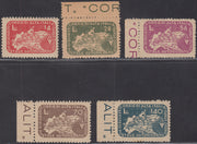 F2-148 - Emisiones CORALIT, tercera serie con muescas de cinco valores (8/12) nueva intacta **