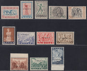Corfu24 - 1941 - Italian Military Occupation of Corfu, Mythological of Greece overprinted CORFU complete set of 12 new stamps with original rubber (19/28+20/31)