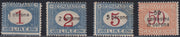 DALMA8 -  1919 - Terre redente - Dalmazia, segnatasse d'Italia soprastampate con nuovo valore in centesimi di corona nuove gomma integra (1/4)