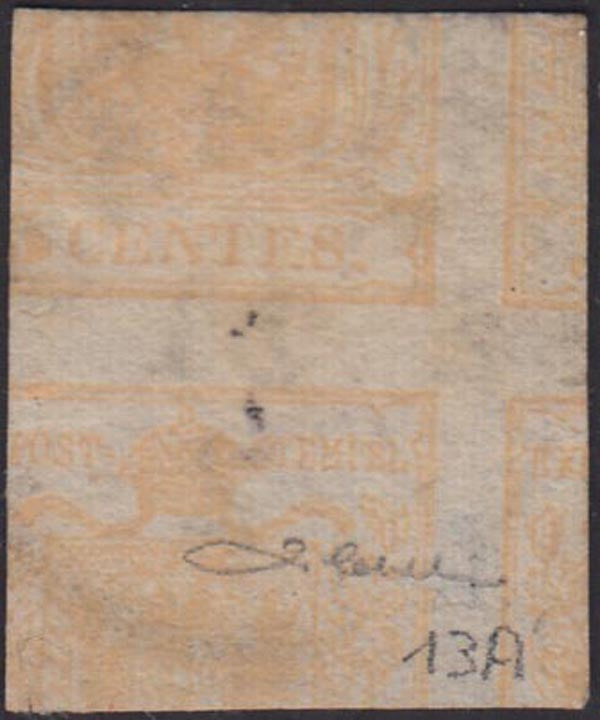 1858 - Postage due for newspapers, 4 kr. Dull red used on newspaper scrap (4)