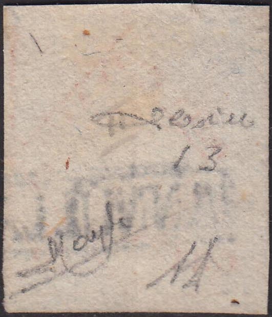 1858 - Kingdom of Naples 20 grana brownish pink I table used with original cancellation (12)