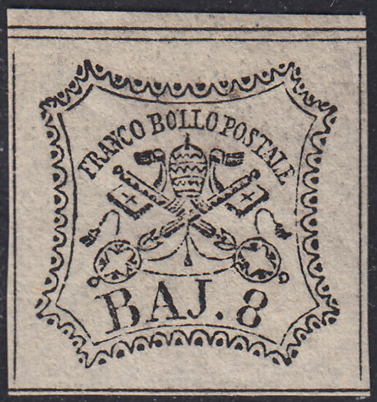 1852 - Papal State I issue 50 used blue baj (10)