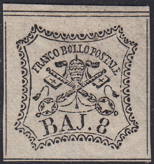 1852 - Papal State I issue 50 used blue baj (10)