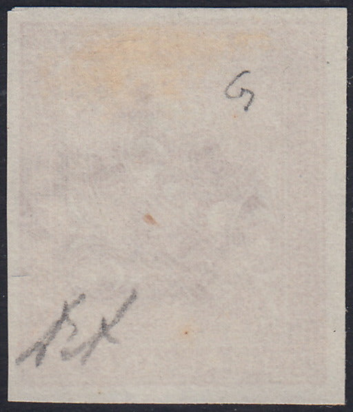 PV1976 - 1862 - Perforated issue c. 10 orange bistro used on small fragment (1g).