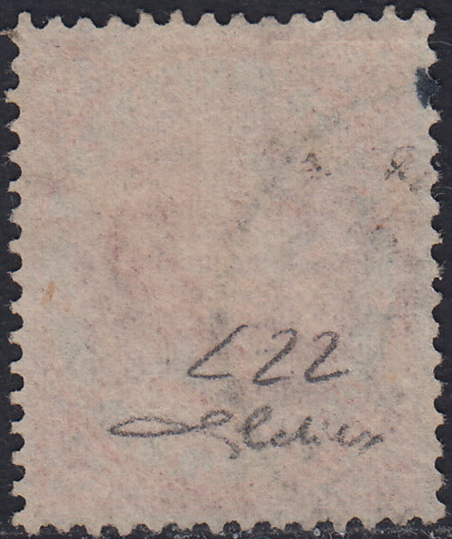 PV1976 - 1862 - Perforated issue c. 10 orange bistro used on small fragment (1g).