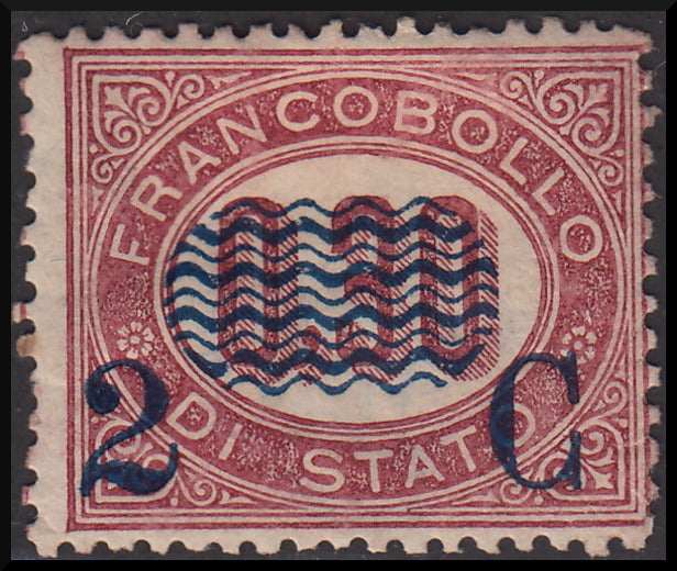 1862 - Effigy of Vittorio Emanuele II facing right, c. 80 dark orange yellow comb-pierced, used (4b)