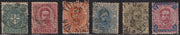 UT823 - 1891/96 - Effigie di Umberto I serie completa di sei esemplari usata con annulli originali (59/64)