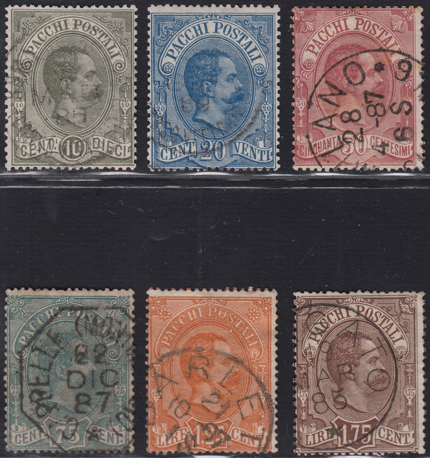 PV1976 - 1862 - Perforated issue c. 10 orange bistro used on small fragment (1g).