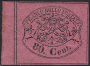 Lotto 153 - 1867 - II emissione c. 80 rosa lillaceo vivo nuovo con gomma originale (20a)