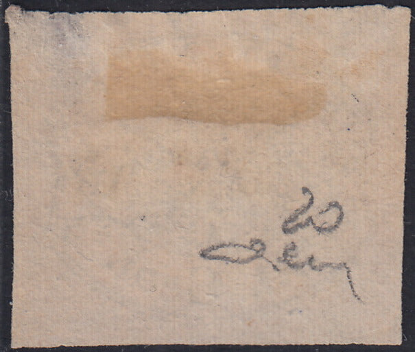 EB80 - 1861 - Embossed Cifra, c. 1 gray-black block of four, mint with original gum (19)