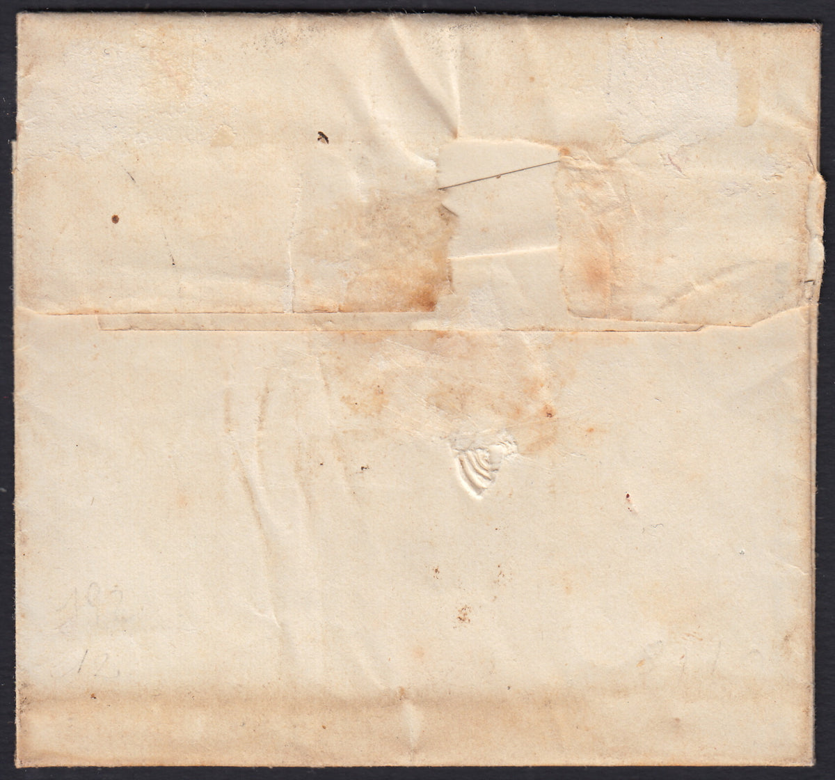 Lotto 306 - 1861 - lettera spedita da Cesio per Pieve d'Oneglia 4/6/61 affrancata con c. 20 azzurro I tavola (15Ca, p.ti 12)