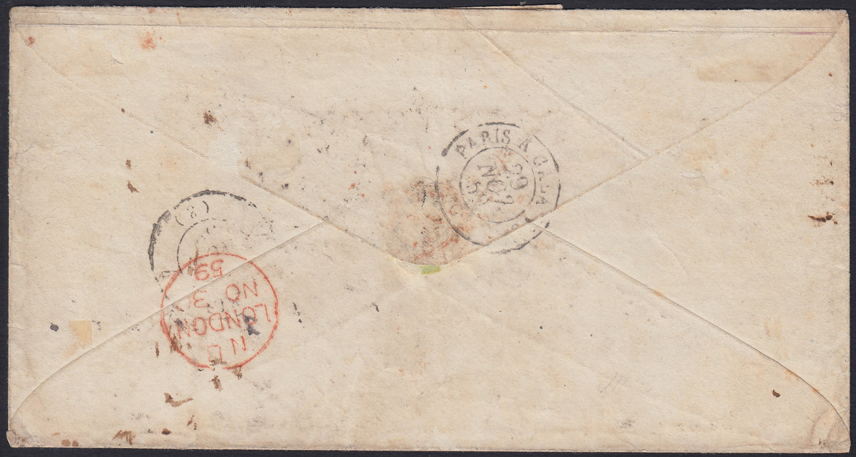 GPTSP27 - 1860 - Brief von Florenz nach Scarperia, frankiert mit c. 10 dunkelbraun (19b)