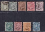 E3_183 - 1874/83 - Levante, Emissioni Generali, insieme di esemplari usati con annulli originali (1,3,6,7,8,12/15)