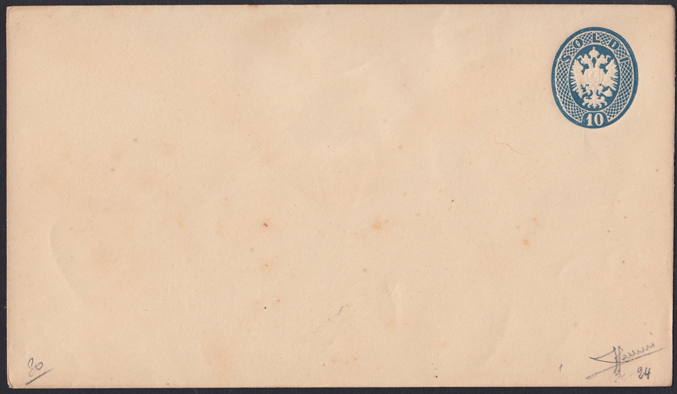 LVSP31 - 1863 - Tipo della IV e V emissione, s. 10 azzurro con filigrana, nuovo (24).