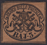 PV1304 - 1868 - III edición c. 80 rosa lila sobre papel satinado, a partir de hojas de 120 ejemplares (parte central) usadas, (30b)