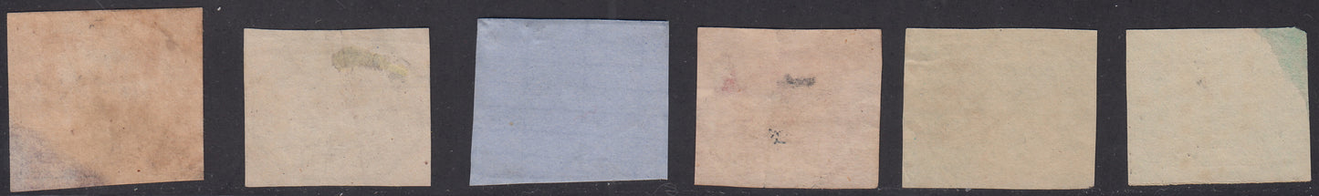 1852 - Papal State I issue 50 used blue baj (10)