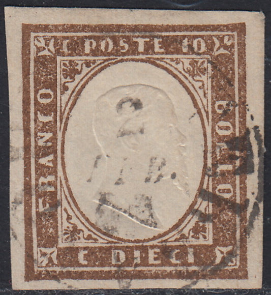 1st issue, c.40 bright carmine pink (3b) new without gum.