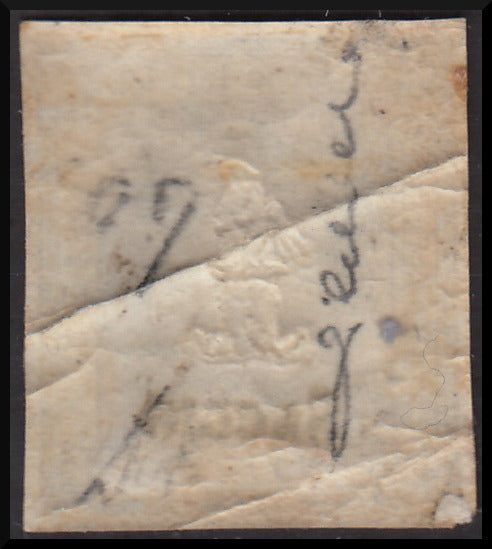 F18_26 - 1861 - Stampati, c. 1 grigio nero con soprastampa a mano SAGGIO, nuovo con gomma originale (Cat. Enciclopedico Bolaffi 1983/84 pag. 280).