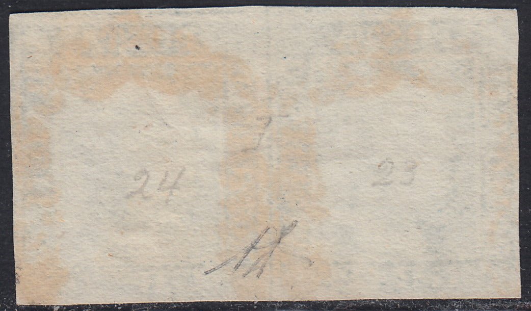 1859 - 1 brown olive grain II table paper of Naples new with original gum (4b) 