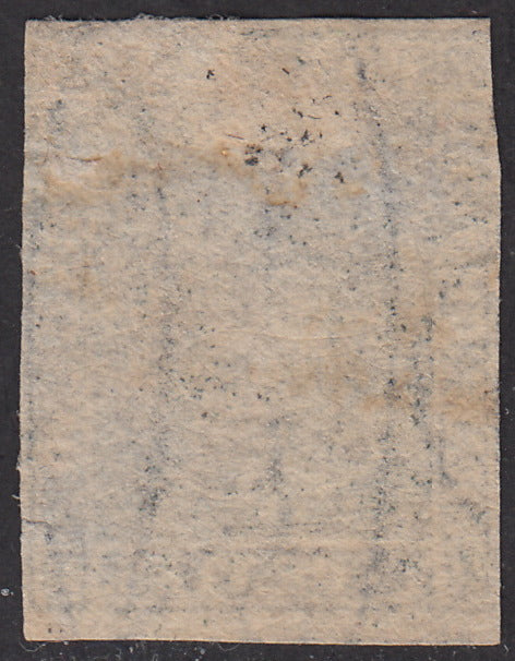 T99 - 1851 - Leone di Marzocco, 60 dark scarlet crazie on gray paper and crown watermark, used (9)