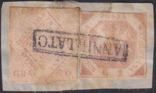 1858 - Kingdom of Naples 20 grana brownish pink I table used with original cancellation (12)