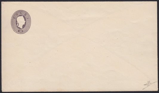 1858 - Postage due for newspapers, 4 kr. Dull red used on newspaper scrap (4)