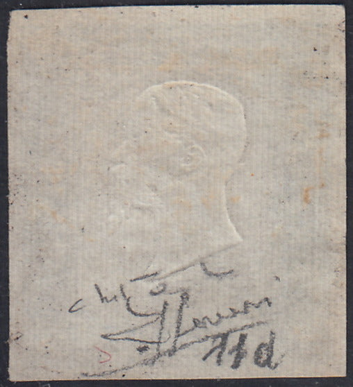 1862 - Effigy of Vittorio Emanuele II facing right, c. 20 light blue comb-pierced, used (2e)