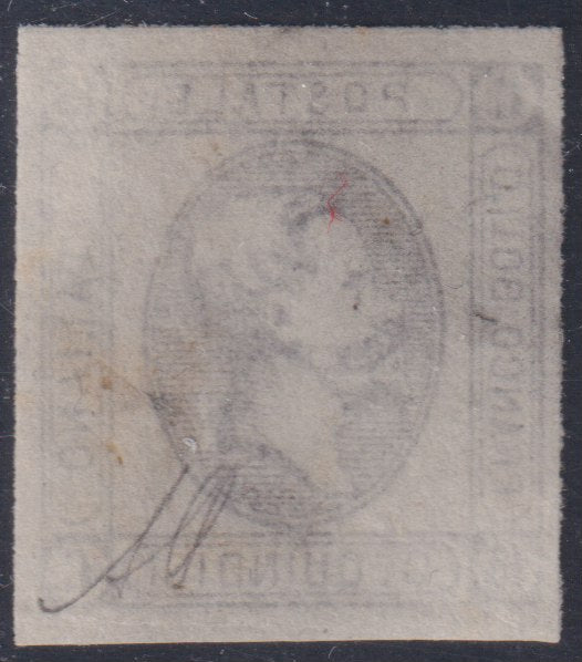 1862 - Effigy of Vittorio Emanuele II facing right, c. 20 light blue comb-pierced, used (2e)