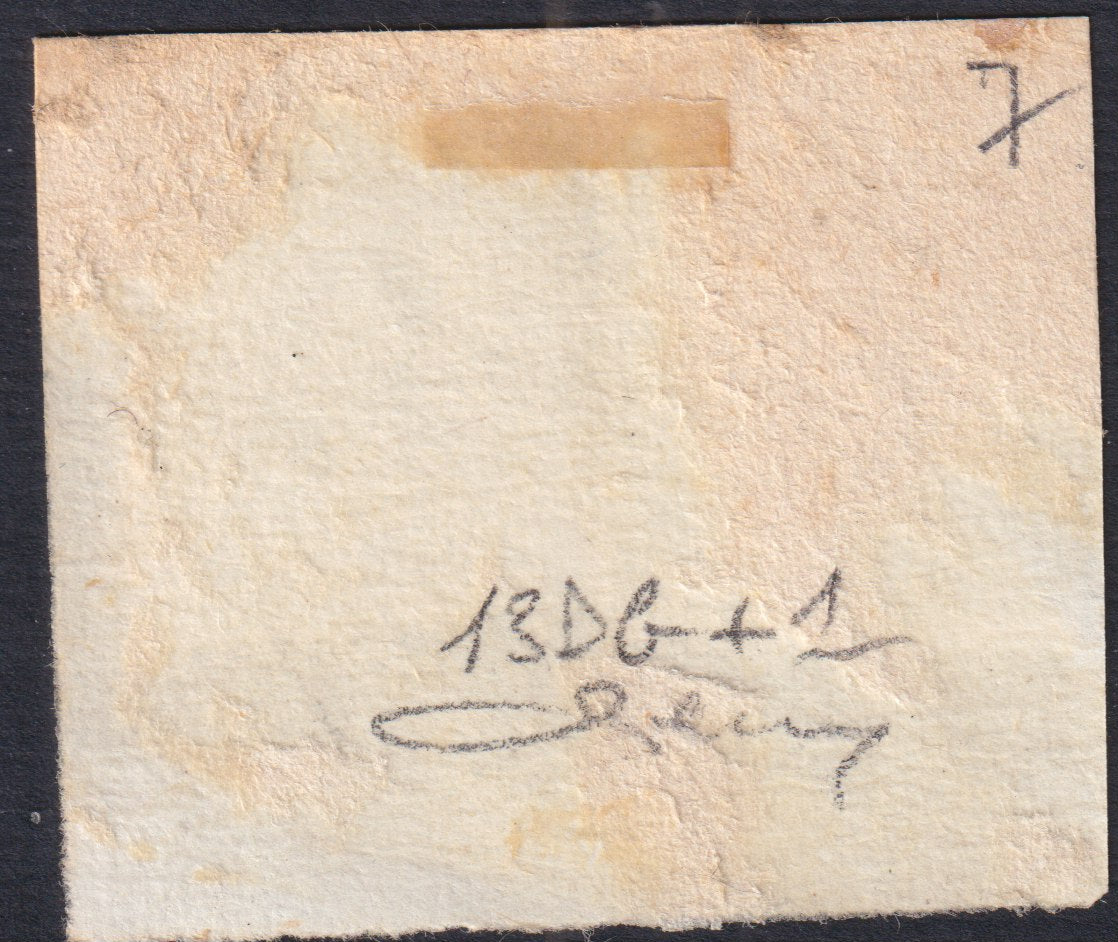 1851 - Effigy of Vittorio Emanuele II facing right, 1st issue c. 20 light blue used late 8/20/57 (2, R2 points)