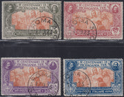 VEII67 - 1923 - 3° centenario della Congregazione di Propaganda Fide, serie completa usata con annulli originali, guori validità postale. (131/134).