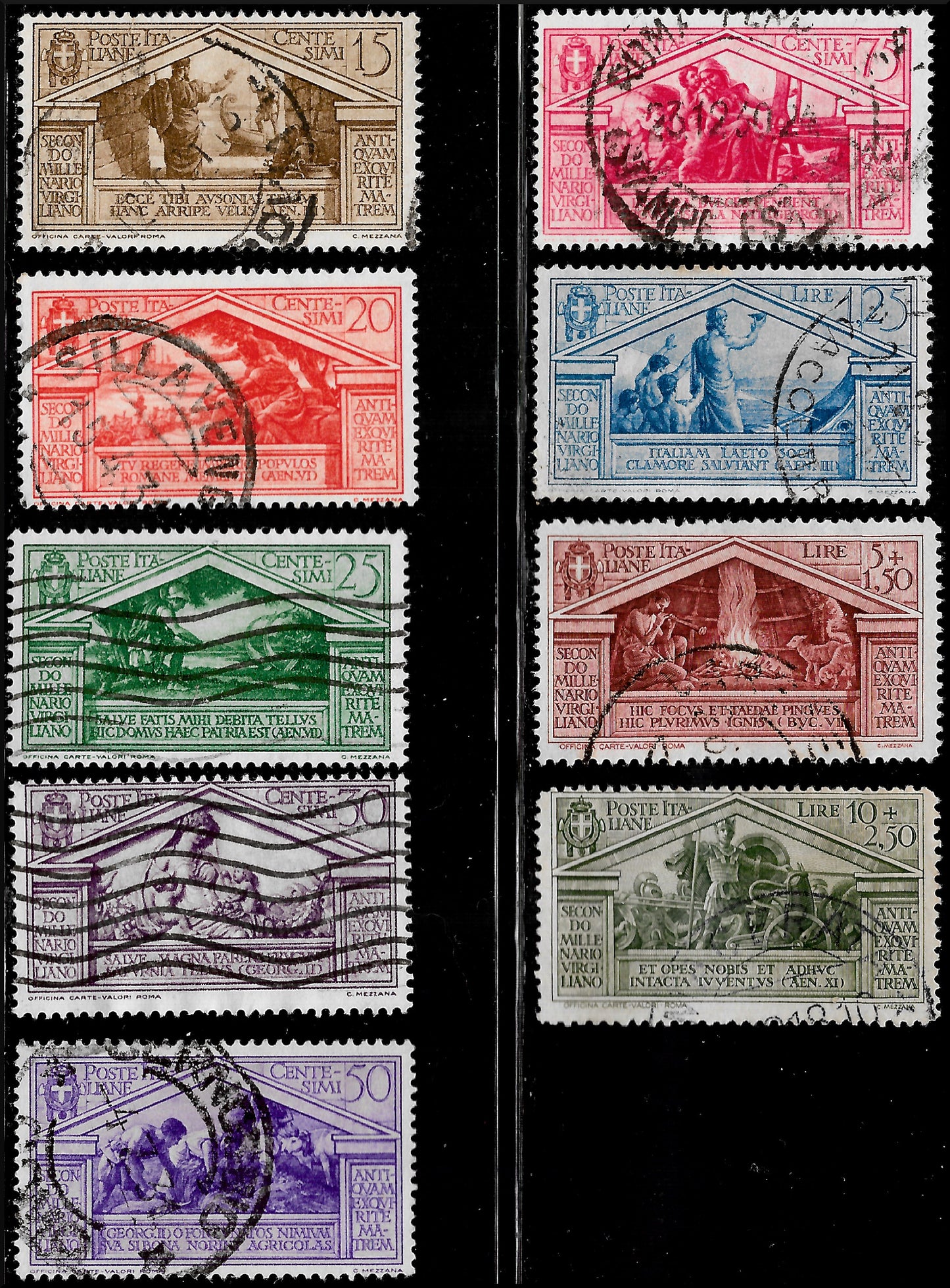 E7_179 - 1930/40 - Insieme di serie complete del Regno d'Italia usate, con qualche annullo di favore negli alti valori; di bella qualità e altissimo valore di catalogo.