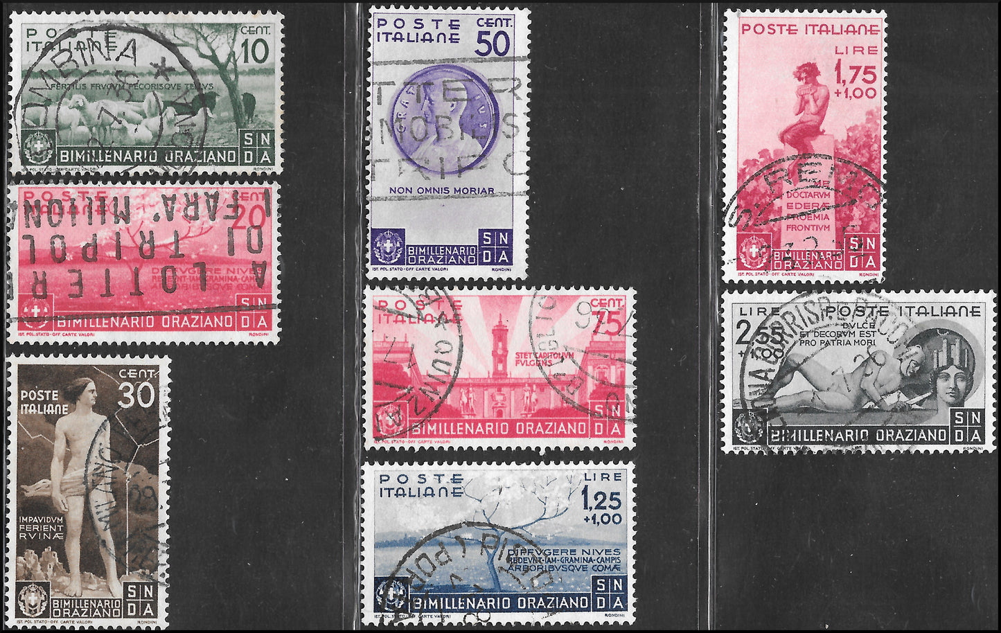 E7_179 - 1930/40 - Insieme di serie complete del Regno d'Italia usate, con qualche annullo di favore negli alti valori; di bella qualità e altissimo valore di catalogo.