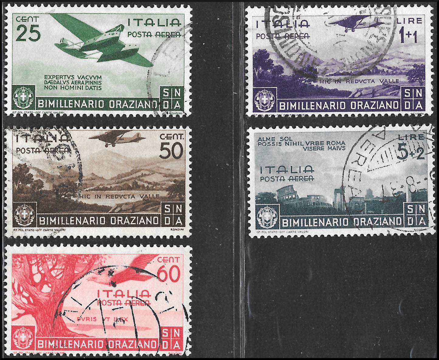 E7_179 - 1930/40 - Insieme di serie complete del Regno d'Italia usate, con qualche annullo di favore negli alti valori; di bella qualità e altissimo valore di catalogo.