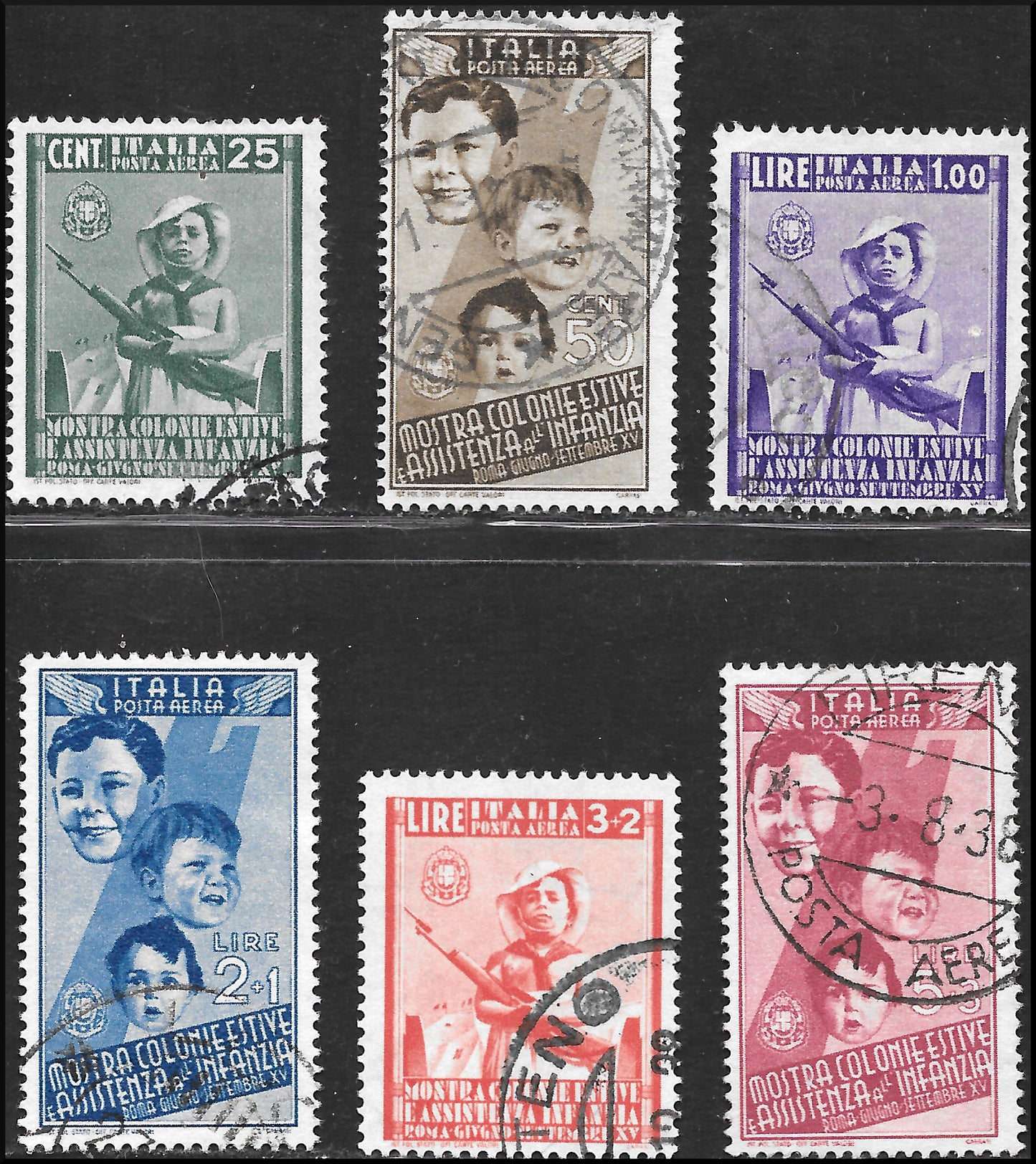 E7_179 - 1930/40 - Insieme di serie complete del Regno d'Italia usate, con qualche annullo di favore negli alti valori; di bella qualità e altissimo valore di catalogo.