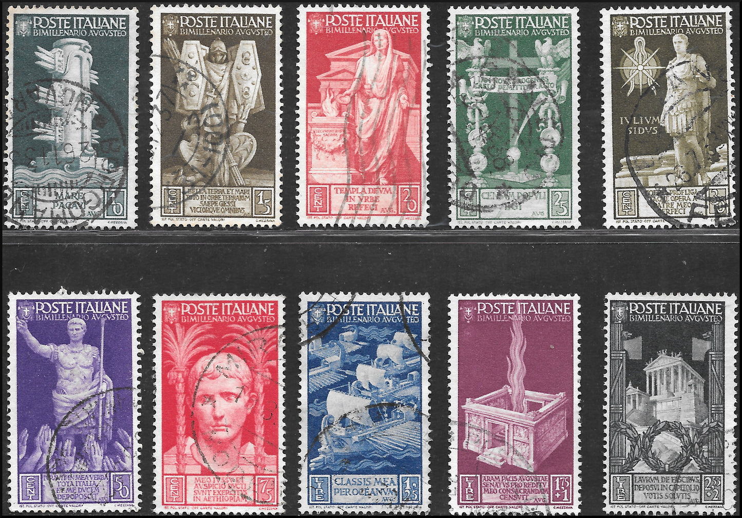 E7_179 - 1930/40 - Insieme di serie complete del Regno d'Italia usate, con qualche annullo di favore negli alti valori; di bella qualità e altissimo valore di catalogo.