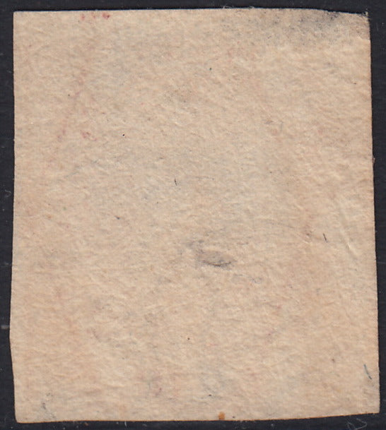 RL5 - 1858 - Stemma delle due Sicilie, 10 grana rosa carminio chiaro II tavola  usato (11a).