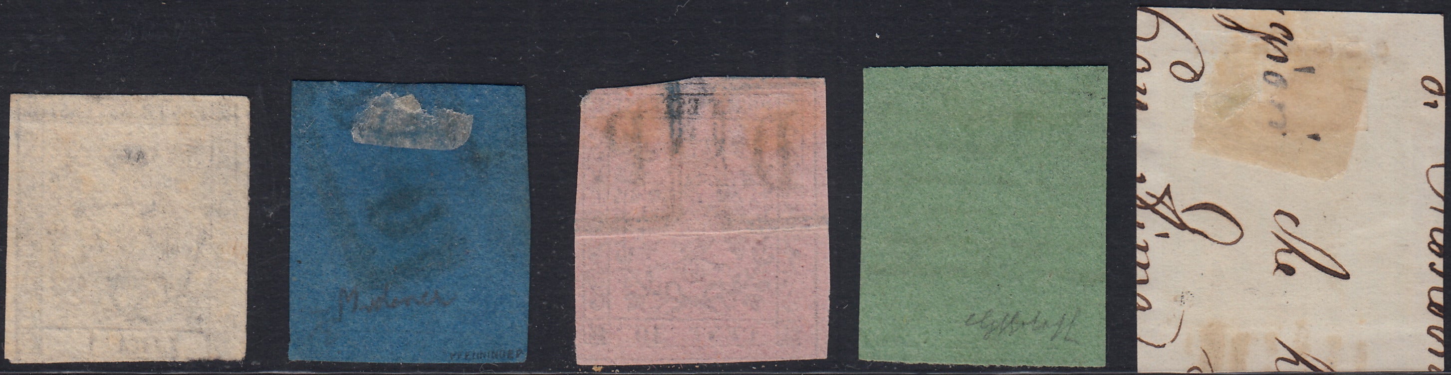 1852 - Duchy of Modena issue with dot after the figure, c. 10 new pink rubber intact (9)