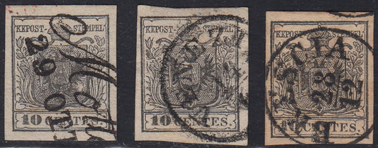 1858 - Postage due for newspapers, 4 kr. Dull red used on newspaper scrap (4)