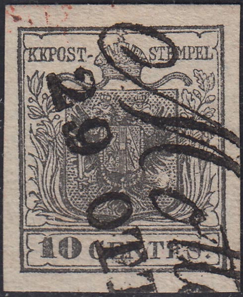 1859 - 1 brown olive grain II table paper of Naples new with original gum (4b) 