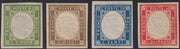 EB67 - 1861 - Non emessi, serietta di 4 esemplari nuovi con gomma originale (1/4)